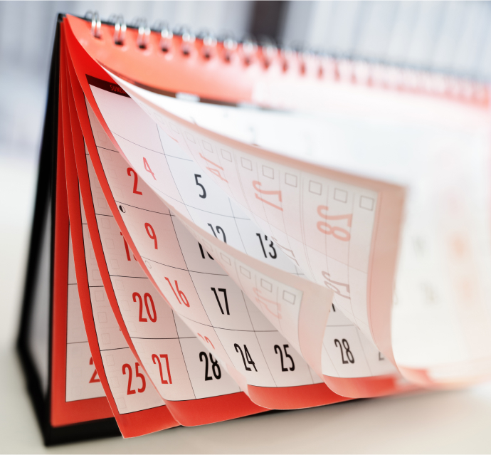 Calendar in action of turning pages, symbolizing the statute of limitations on a wrongful death lawsuit
