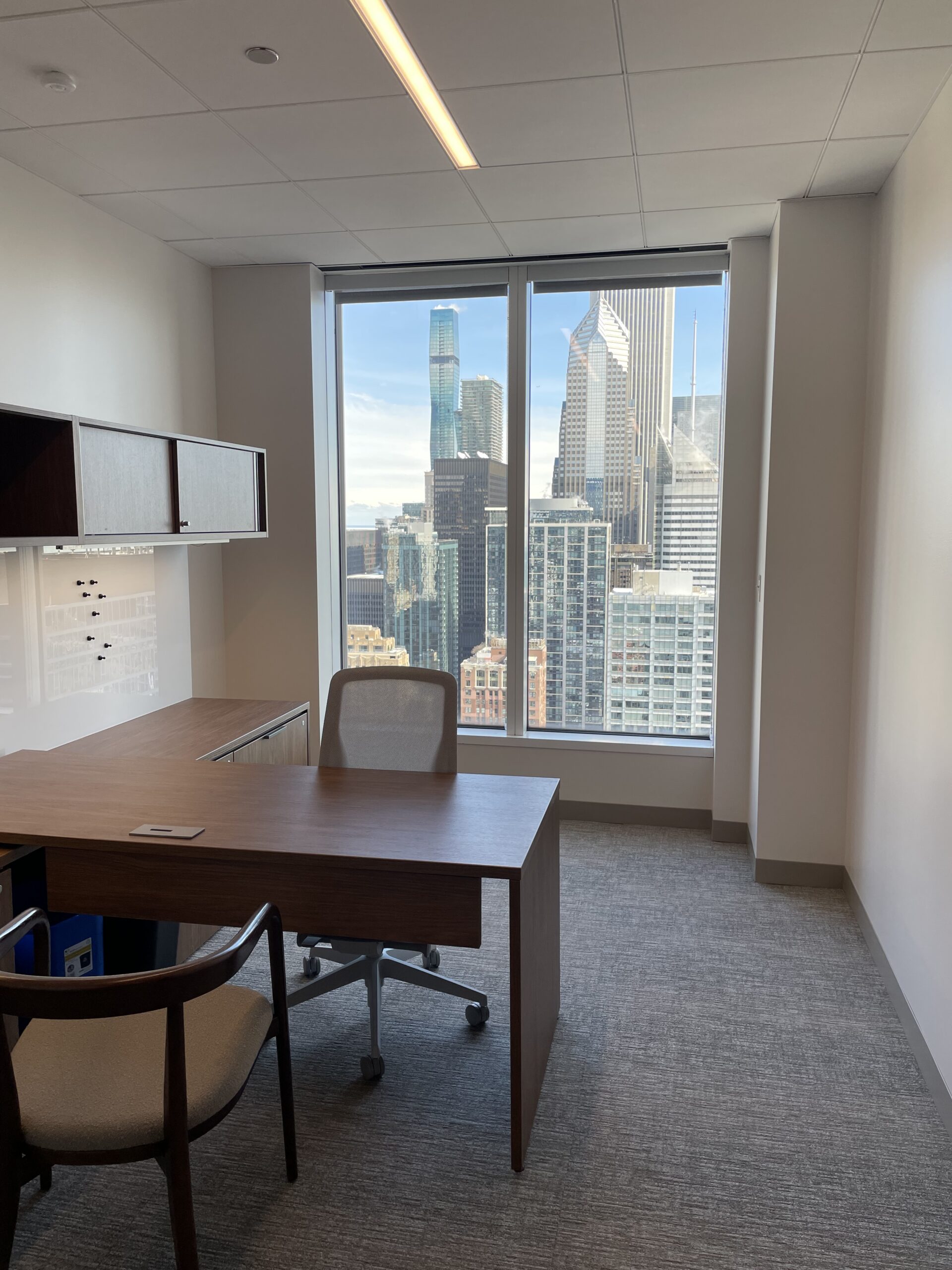 Empty Chicago office on the 35th floor of Salvi, Schostok & Pritchard, P.C.
