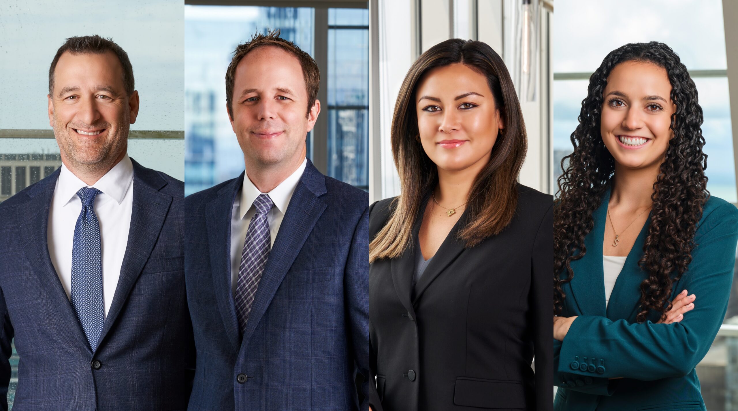 Matthew L. Williams, Aaron D. Broeder, Eirene N. Salvi and Marisa A. Gelabert, the legal team who represented Ava Wilson's family.