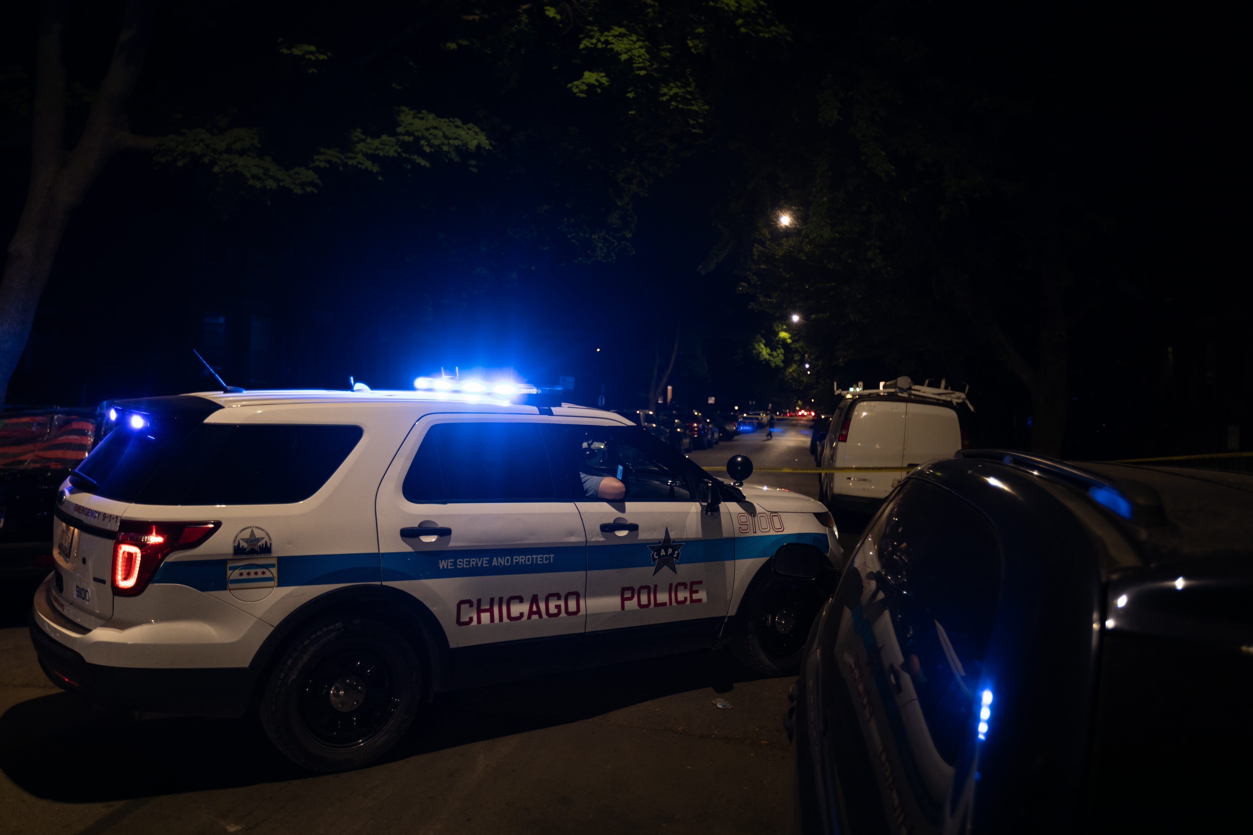 Cuatro-personas-resultaron-hospitalizadas-entre-ellas-un-bebe-tras-un-accidente-en-el-que-se-vio-involucrada-la-policia-de-Chicago