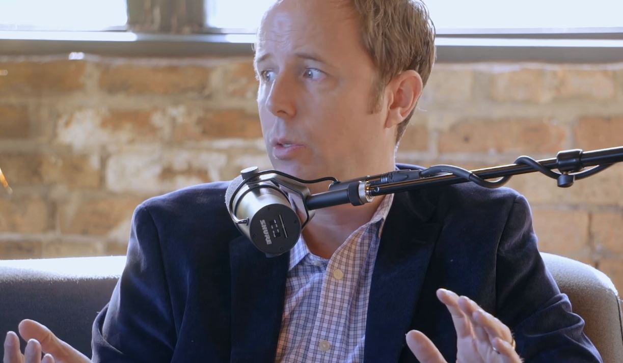 Aaron D. Boeder speaking on show "Words with Walner"
